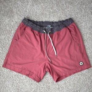 Vuori Men's Maroon Athletic Shorts